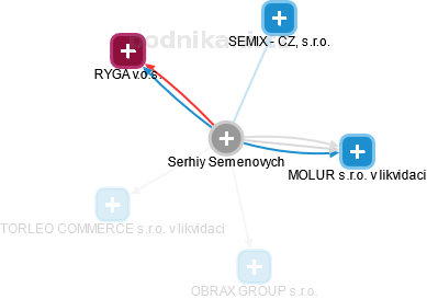 Serhiy Semenovych - Vizualizace  propojení osoby a firem v obchodním rejstříku