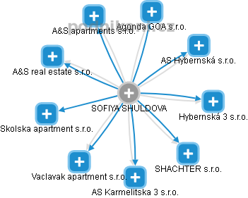 SOFIYA SHULDOVA - Vizualizace  propojení osoby a firem v obchodním rejstříku
