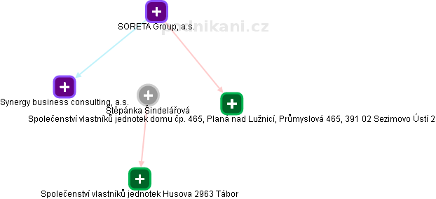  Štěpánka Š. - Vizualizace  propojení osoby a firem v obchodním rejstříku