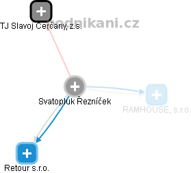 Svatopluk Řezníček - Vizualizace  propojení osoby a firem v obchodním rejstříku