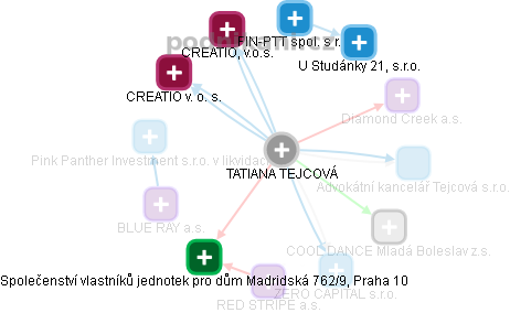 TATIANA TEJCOVÁ - Vizualizace  propojení osoby a firem v obchodním rejstříku
