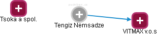 Tengiz Nemsadze - Vizualizace  propojení osoby a firem v obchodním rejstříku