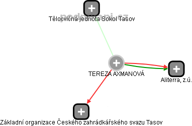  Tereza A. - Vizualizace  propojení osoby a firem v obchodním rejstříku