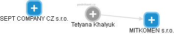 Tetyana Khalyuk - Vizualizace  propojení osoby a firem v obchodním rejstříku