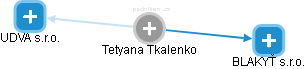  Tetyana T. - Vizualizace  propojení osoby a firem v obchodním rejstříku