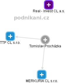 Tomislav P. - Vizualizace  propojení osoby a firem v obchodním rejstříku