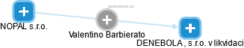Valentino Barbierato - Vizualizace  propojení osoby a firem v obchodním rejstříku