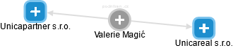  Valerie M. - Vizualizace  propojení osoby a firem v obchodním rejstříku
