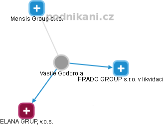 Vasile Godoroja - Vizualizace  propojení osoby a firem v obchodním rejstříku