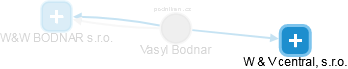 Vasyl Bodnar - Vizualizace  propojení osoby a firem v obchodním rejstříku