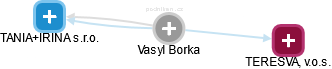  Vasyl B. - Vizualizace  propojení osoby a firem v obchodním rejstříku