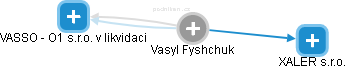  Vasyl F. - Vizualizace  propojení osoby a firem v obchodním rejstříku