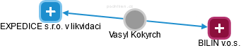 Vasyl Kokyrch - Vizualizace  propojení osoby a firem v obchodním rejstříku