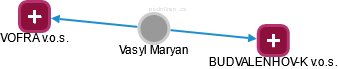 Vasyl Maryan - Vizualizace  propojení osoby a firem v obchodním rejstříku