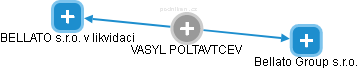 VASYL POLTAVTCEV - Vizualizace  propojení osoby a firem v obchodním rejstříku