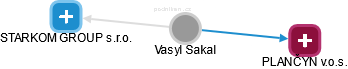 Vasyl Sakal - Vizualizace  propojení osoby a firem v obchodním rejstříku