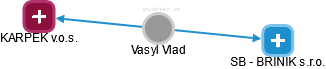  Vasyl V. - Vizualizace  propojení osoby a firem v obchodním rejstříku