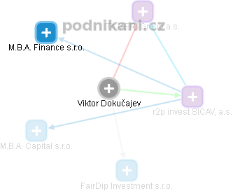  Viktor D. - Vizualizace  propojení osoby a firem v obchodním rejstříku