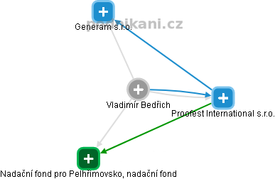 Vladimír Bedřich - Vizualizace  propojení osoby a firem v obchodním rejstříku