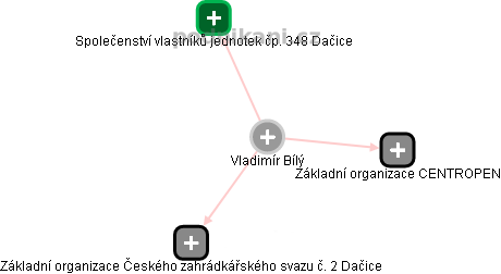 Vladimír Bílý - Vizualizace  propojení osoby a firem v obchodním rejstříku