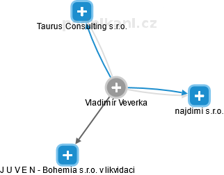 Vladimír Veverka - Vizualizace  propojení osoby a firem v obchodním rejstříku