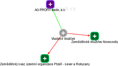 Vladimír Vrzáček - Vizualizace  propojení osoby a firem v obchodním rejstříku