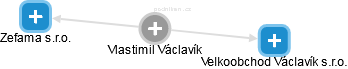 Vlastimil Václavík - Vizualizace  propojení osoby a firem v obchodním rejstříku