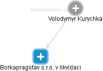 Volodymyr Kurychka - Vizualizace  propojení osoby a firem v obchodním rejstříku