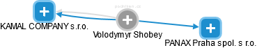 Volodymyr Shobey - Vizualizace  propojení osoby a firem v obchodním rejstříku