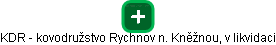 KDR - kovodružstvo Rychnov n. Kněžnou, v likvidaci - náhled vizuálního zobrazení vztahů obchodního rejstříku