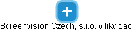 Screenvision Czech, s.r.o. v likvidaci - náhled vizuálního zobrazení vztahů obchodního rejstříku