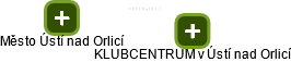 KLUBCENTRUM v Ústí nad Orlicí - náhled vizuálního zobrazení vztahů obchodního rejstříku