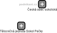 Tělocvičná jednota Sokol Pečky - náhled vizuálního zobrazení vztahů obchodního rejstříku