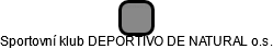 Sportovní klub DEPORTIVO DE NATURAL o.s. - náhled vizuálního zobrazení vztahů obchodního rejstříku