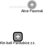 Kin-ball Pardubice z.s. - náhled vizuálního zobrazení vztahů obchodního rejstříku