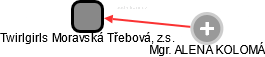 Twirlgirls Moravská Třebová, z.s. - náhled vizuálního zobrazení vztahů obchodního rejstříku