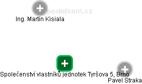 Společenství vlastníků jednotek Tyršova 5, Brno - náhled vizuálního zobrazení vztahů obchodního rejstříku