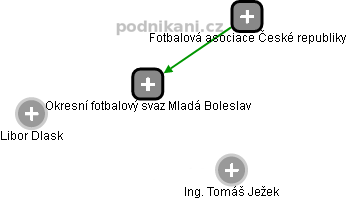 Okresní fotbalový svaz Mladá Boleslav - náhled vizuálního zobrazení vztahů obchodního rejstříku