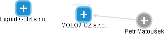 MOLO7 CZ s.r.o. - náhled vizuálního zobrazení vztahů obchodního rejstříku