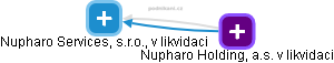 Nupharo Services, s.r.o., v likvidaci - náhled vizuálního zobrazení vztahů obchodního rejstříku