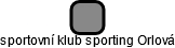 sportovní klub sporting Orlová - náhled vizuálního zobrazení vztahů obchodního rejstříku