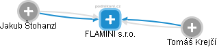 FLAMINI s.r.o. - náhled vizuálního zobrazení vztahů obchodního rejstříku