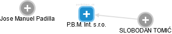 P.B.M. Int. s.r.o. - náhled vizuálního zobrazení vztahů obchodního rejstříku