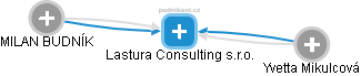 Lastura Consulting s.r.o. - náhled vizuálního zobrazení vztahů obchodního rejstříku