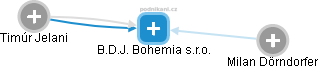 B.D.J. Bohemia s.r.o. - náhled vizuálního zobrazení vztahů obchodního rejstříku