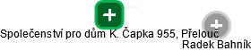 Společenství pro dům K. Čapka 955, Přelouč - náhled vizuálního zobrazení vztahů obchodního rejstříku