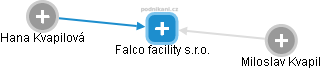 Falco facility s.r.o. - náhled vizuálního zobrazení vztahů obchodního rejstříku