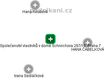 Společenství vlastníků v domě Schnirchova 297/18, Praha 7 - náhled vizuálního zobrazení vztahů obchodního rejstříku