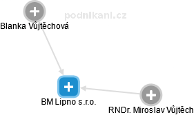 BM Lipno s.r.o. - náhled vizuálního zobrazení vztahů obchodního rejstříku