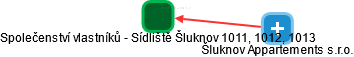 Společenství vlastníků - Sídliště Šluknov 1011, 1012, 1013 - náhled vizuálního zobrazení vztahů obchodního rejstříku
